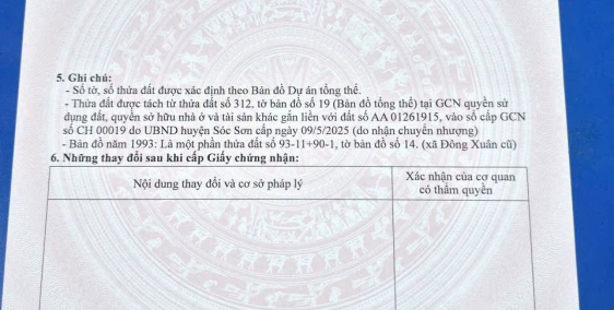  CHÍNH CHỦ BÁN ĐẤT GIÁ RẺ – THÔN TUYỀN, ĐÔNG XUÂN, SÓC SƠN 