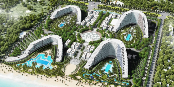 Căn hộ biển The Arena Cam Ranh, view biển