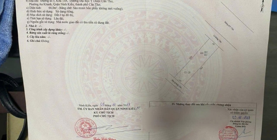 Bán nền mặt tiền đường số 5 KDC ĐHYD , phường An Khánh . Giá rẽ