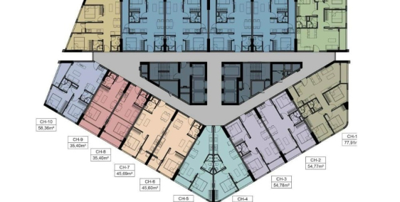 Căn hộ 2PN trung tâm Quy Nhơn - Phú Tài Central Life