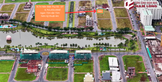 Nền biệt thự đơn lập view hồ dấu ấn sở hữu đẳng cấp 225m2 Nam Long 2 Cần Thơ