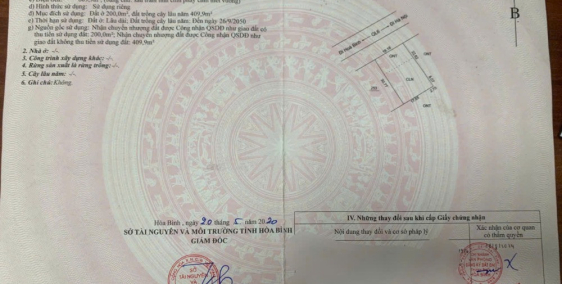 E cần bán gấp lô đất gần KCN Bình Phú - Hòa bình .