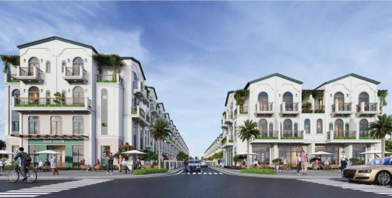 Nhà phố 2 mặt tiền đường 40m, diện tích 125m2, kế khu tái định cư Hòa Lợi