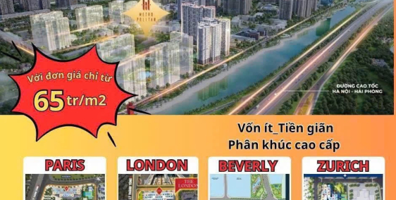 Quỹ căn chuyển nhượng giá RẺ nhất Metropolitan - Vinhomes Ocean Park
