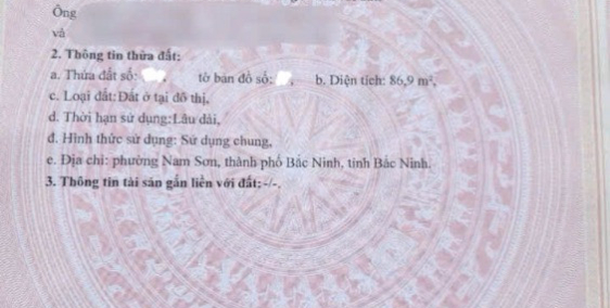 Bán Lô trục chính mặt nhìn Khu Công Nghiệp, tại Sơn Trung - Nam Sơn - Bắc Ninh
