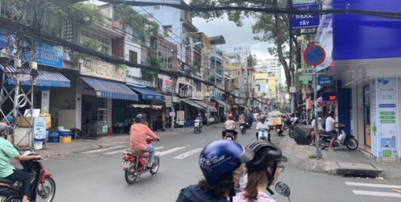 Nhà ngã 3 mặt tiền Q10- Ngô Quyền dtcn 47m2(3.2x15) kc 2 tầng HĐT 25tr/th